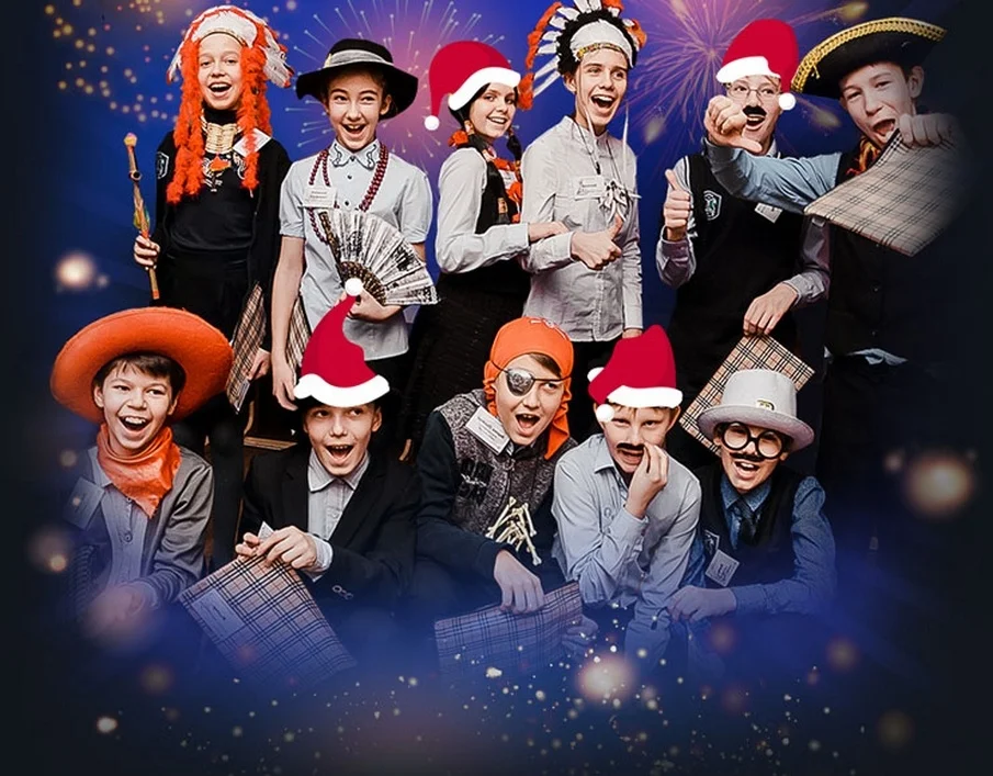 Новый год в школе в Южно-Сахалинске.